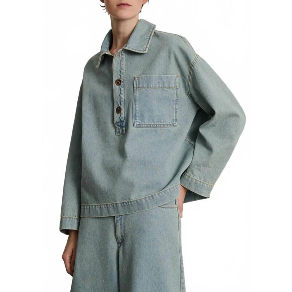 NEW SOEUR austin denim shirt in blue